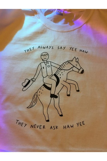 Unisex Oversize Cowboy Tshirt