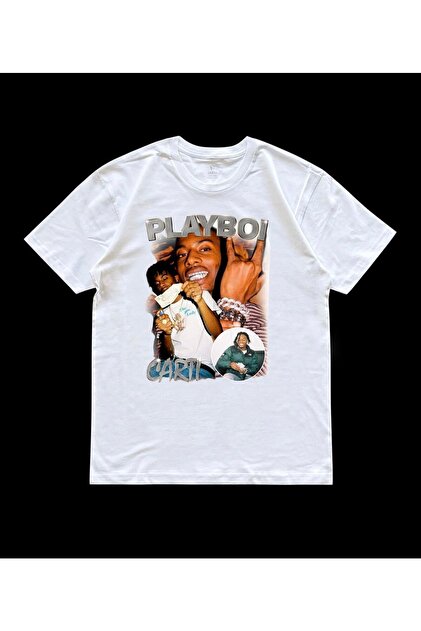 TIMESWASTINGIRL Y2k Unisex Oversize Playboi Carti Tshirt - Fiyatı