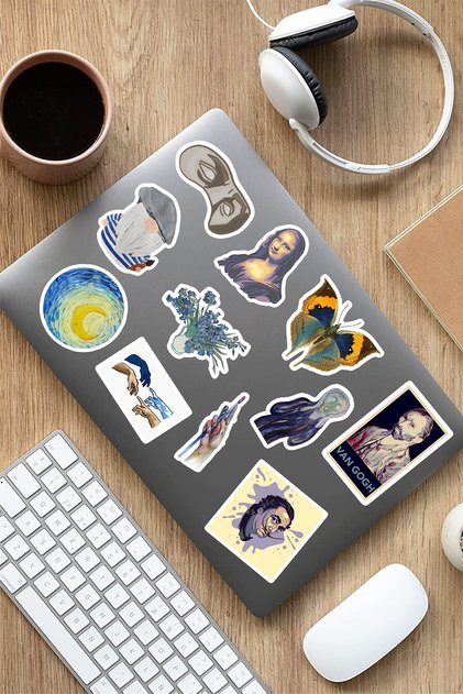 Art Sanat Temalı Laptop Notebook Tablet Sticker Set 10