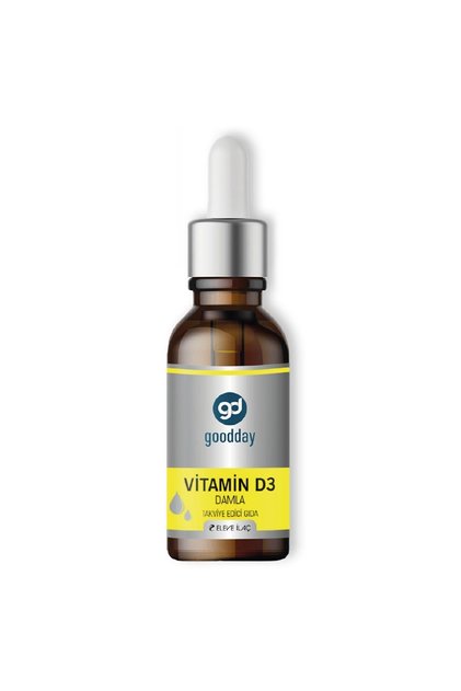Vitamin D3 Bitkisel Besin Takviyesi 400 Damla 1000ıu Soğuk Sıkım Zeytin Yağı