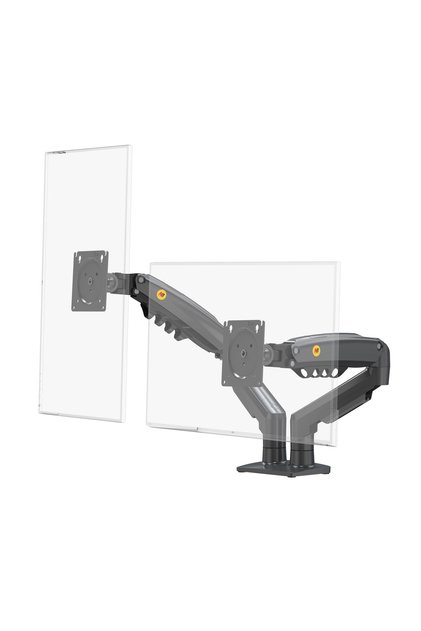 Nb F160 17-27 " Çift Kol Amortisörlü Vesa Monitör Standı