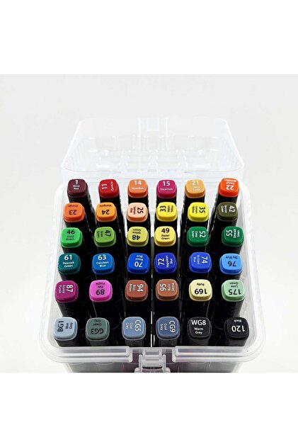 Südor Monalisa TouchBlack Çift Taraflı Marker Kalem Plastik Kutulu