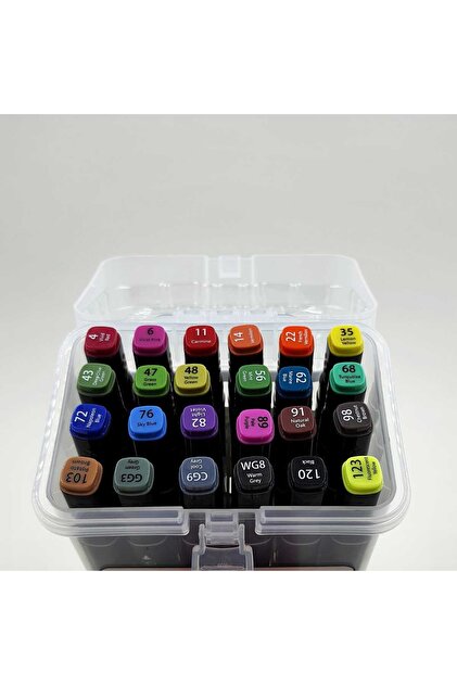 Südor Monalisa TouchBlack Çift Taraflı Marker Kalem Plastik Kutulu
