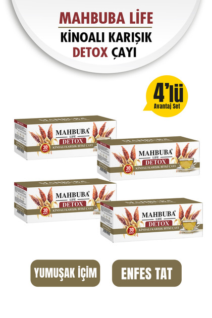 Mahbuba 4 Adet Kinoalı Karışık Bitki Çayı 4x60gr ( 4 AYLIK 120