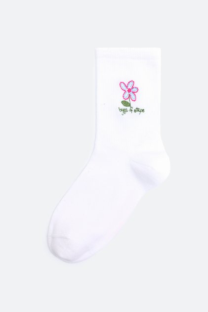 Cutie Floral - Floral Patterned Socks