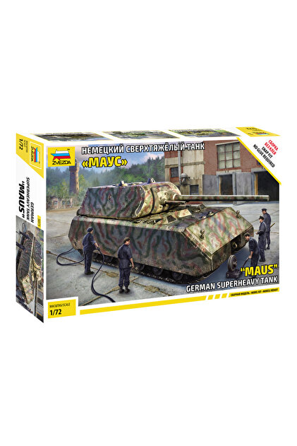 Zvezda 1/72 German Pz.Kpfw VII Maus Plastik Tank Maket Kiti