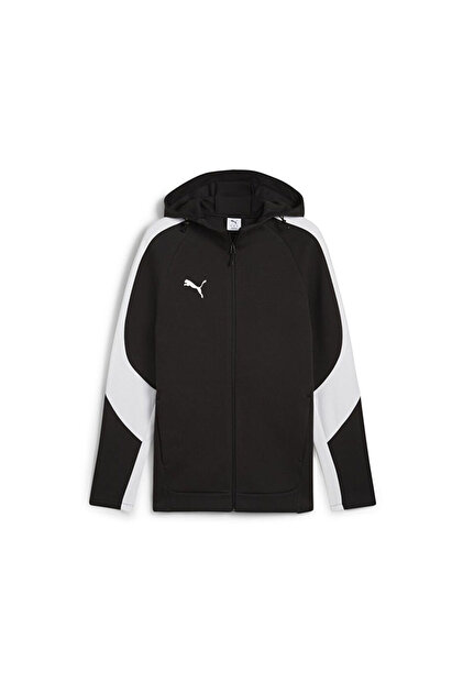 Puma Team Evostripe Hooded Erkek Futbol Kamp Ceketi 65994703 Siyah