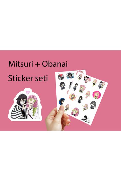 Demon Slayer Mitsuri Obanai Sticker Set 3,5cm - Anime Sticker - Demon Slays