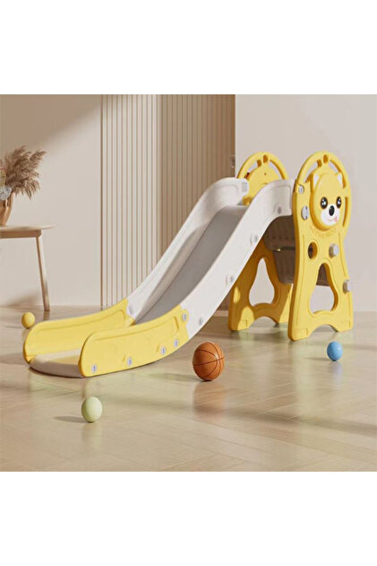 DOG SLIDE +BALL RING 149X50X78CM YELLOW 28-KAG-11Y
