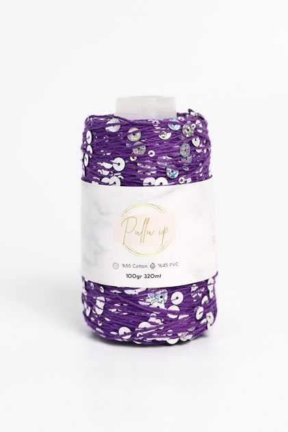 Sequin Yarn 320 Meters Long in 100 Gram Coils Sequin Size: 3Mm+6Mm