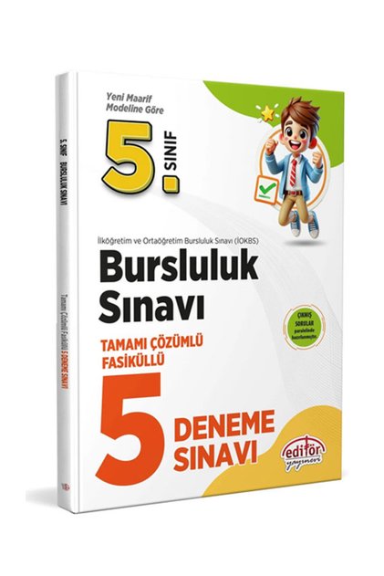 5.sınıf Bursluluk Sınavı Tamamı Çözümlü Fasiküllü 5 Deneme Sınavı
