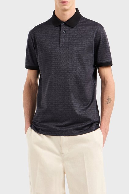 Jacquard Cotton Buttoned Polo Collar t Shirt Men's Polo Collar t Shirt Em000788 Af1291