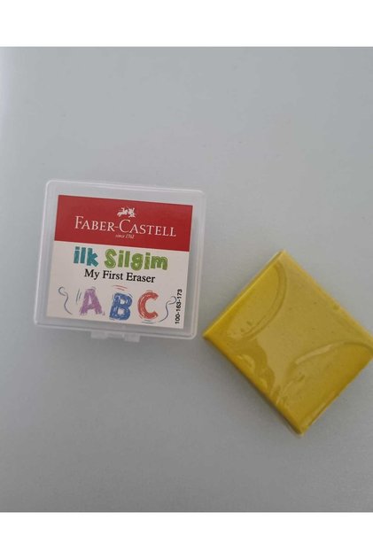 Faber-Castell My First Eraser Plastic Boxed Colored Dough Eraser Yellow (1 Piece)