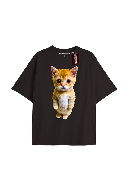 Sokak Trend Tasarım El Gato Tatlı Ve Piskopat Kediler Beyazelgato66