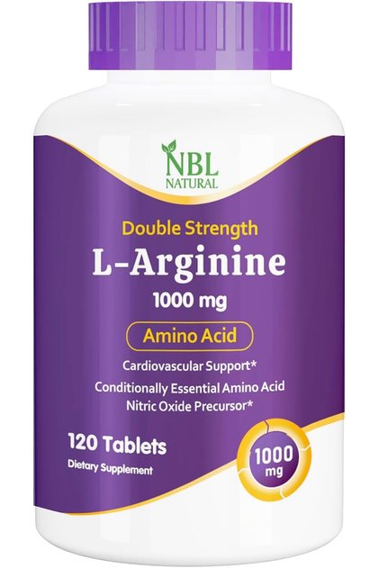 , L-Arginine 1,000 mg, Nitric Oxide Precursor*, Amino Acid, 120 Tablets
