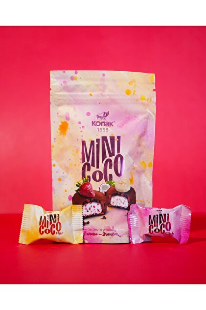 KONAK Mini Coco Meyve Parçacıklı ve Hindistan Cevizli Çikolata