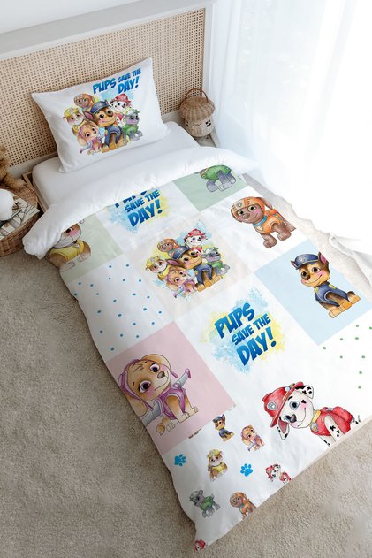 Single Duvet Cover Set (Without Sheets) 160X220 cm - Cartoon Series - Colorful Dogs Patchwork