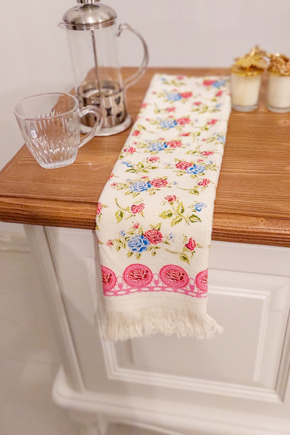 Printed Towel |   40X60 cm Hand and Face Towel Set |   Kitchen Towel |   Wooden Base