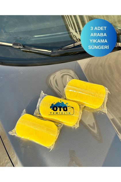 Car Wash Sponge, Car Foaming Sponge, Soft Auto Sponge, Car Cleaning Sponge (3 Pcs)