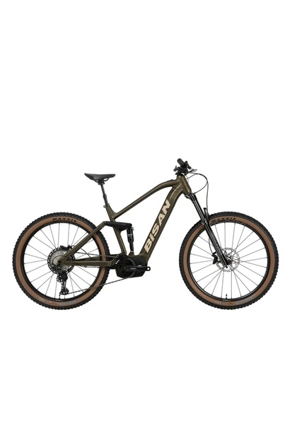 BİSAN Pyhton XT 29'' 12V HD Enduro Elektrikli Bisiklet - Mat Yeşil 43CM