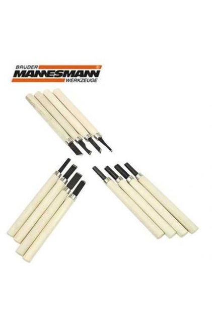 Mannesmann 690-12 Kil, Ahşap Oyma Bıçak Seti, (12 PARÇA)