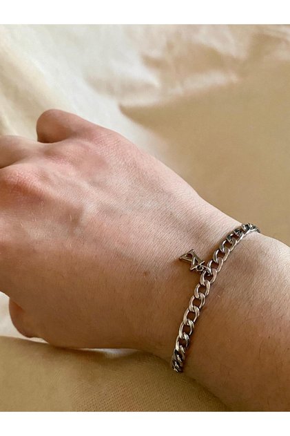 Anti-Tarnish 316L Steel Bracelet with Letter K