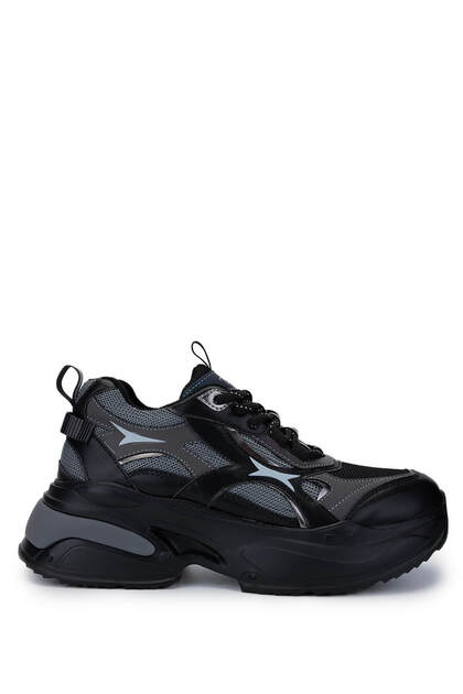 Women's Textile/Vegan Black Sneakers & Sneakers