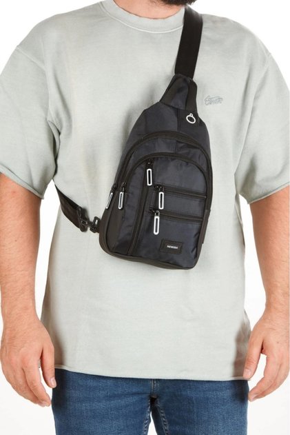 Men's Cross Shoulder and Waist Bag Suitable for Travel and Sports Use