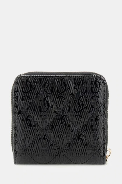 クリストフル Guess LAUREL SLG SMALL ZIP AROUND Kadın Siyah Cüzdan SWGG8500137