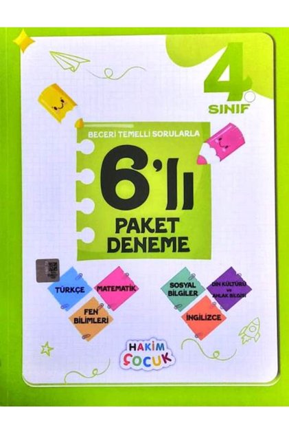 4. Sınıf Beceri Temelli Sorularla 6 Lı Paket Deneme