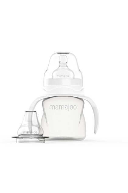 Mamajoo Kulplu Antikolik Alıştırma Biberonu 160 ml 6 Ay+ | Orta