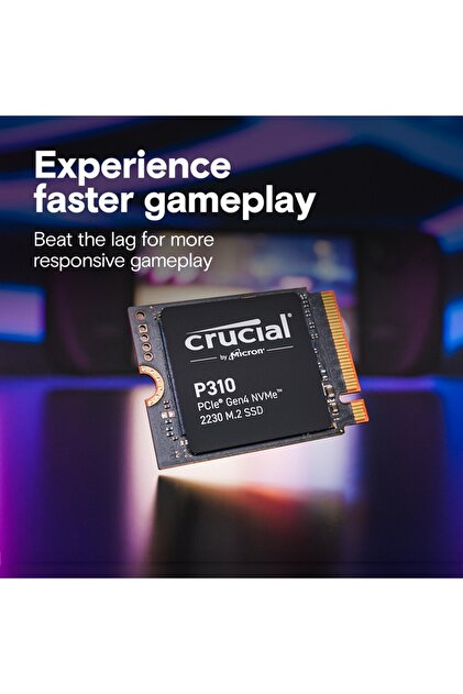 Crucial P310 1TB 7100MB/s - 6000MB/s Gen 4 PCI-e NVMe M.2 2230 SSD
