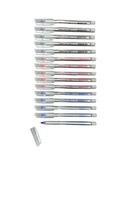 2305 Needle Tip 0.5 mm Triangular Body 5-Black & 5-Blue & 5-Red 15-Piece Set
