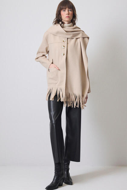 Shal Collar Coffee Jacket
