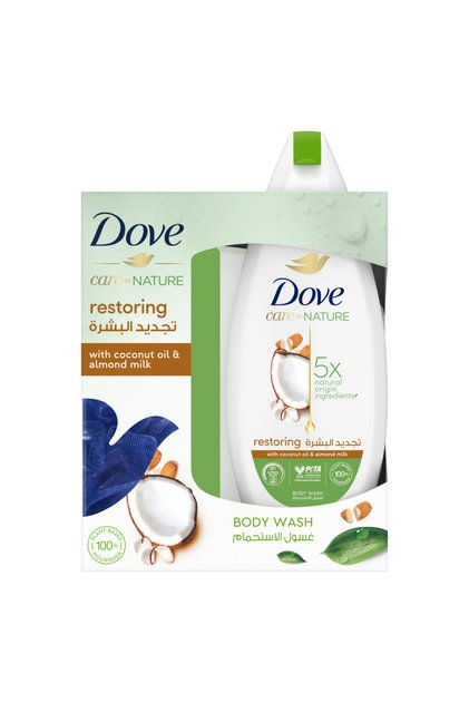 Body Wash 250ml Coconut Oil Almond Loof --- دوف غسول الجسم 250مل حليب جوز الهند واللوز