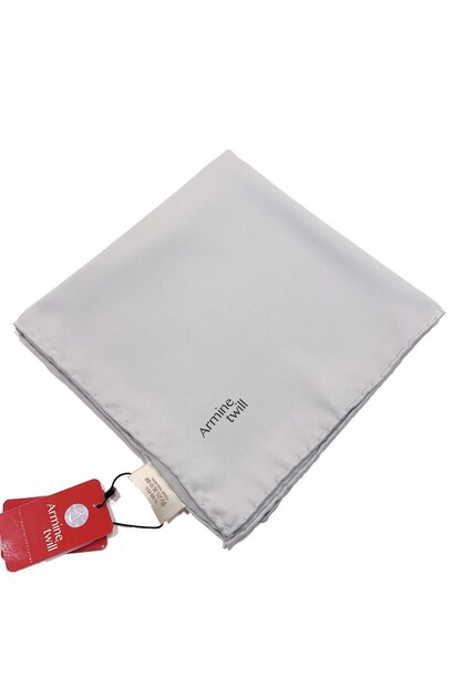 Düz Twill Eşarp - Gümüş