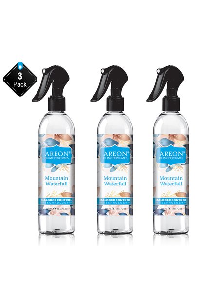 عبوة من 3 بخاخات Areon Home Malodor Control 300 مل Mountain Waterfall