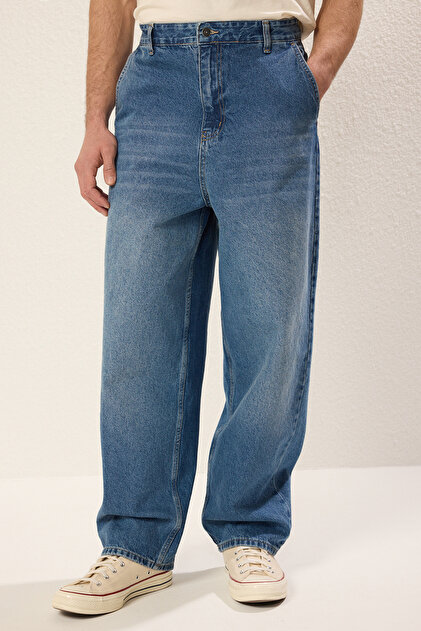 Trendyolmilla Man Orta Mavi Skater Jeans Kot Pantolon