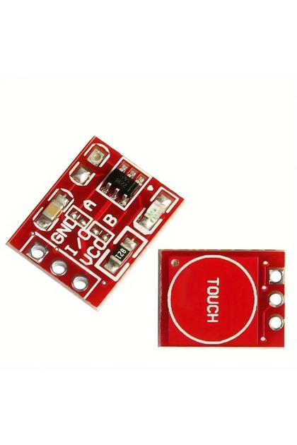 -(-2li paket-)-Tek Kanallı Kendinden Kilitli Dokunmatik Anahtar Sensörü Arduino için