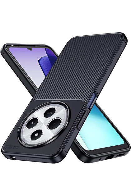 Rivor Xiaomi Redmi 14C 4G Uyumlu Kılıf Kamera Korumalı Darbe Emici