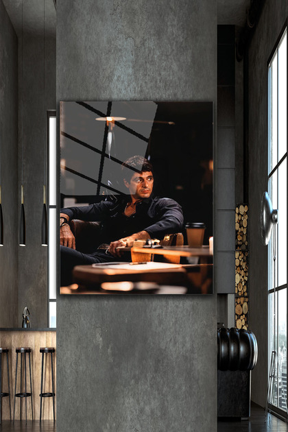 z zizuph Siyah Yaralı Yüz, Scarface, Tony Montana Al Pacino, 4 Mm