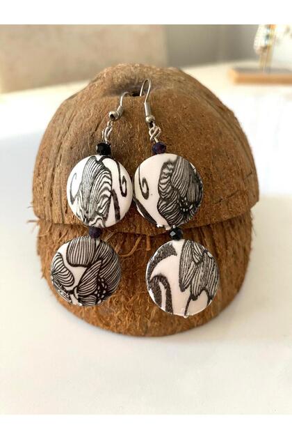 Bohem Patterned Hawai Earrings