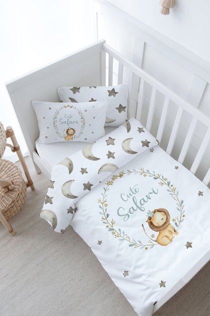 Baby Size (Without Sheets) Duvet Cover Set 100X150 cm - for Baby Series - Lion Circle