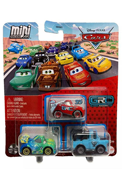 Cars Disney Pixar Cars - Üçlü Mini Racers - GRC McQueen & Carla