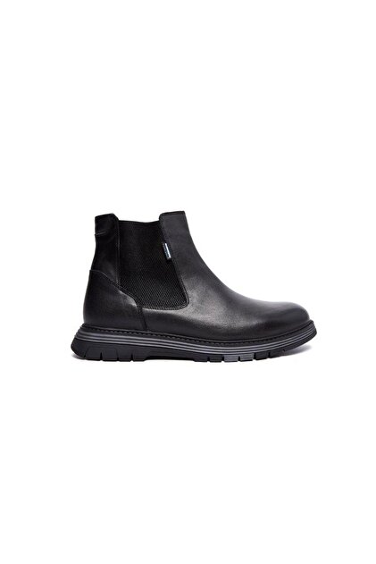 4K1234 Elastic Non-Slip Chelsi Leather Men's Boots