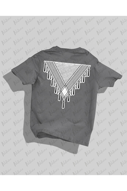 Palestine Design Back Printed High Quality Compact Unisex Oversize T-Shirt