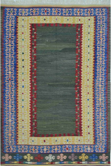 Hand-Woven Colored Kirmen Wool and Natural Root Dye Rug 120X180 cm (2,16 m²)