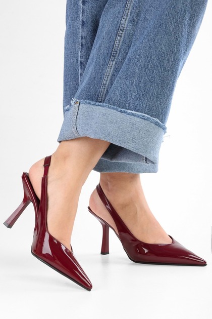 Women's Floe Burgundy Patent Leather Stiletto