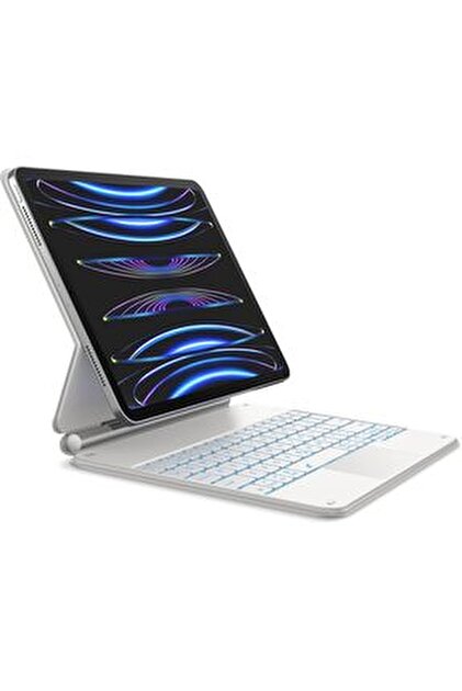 TOKQI İpad Air 13 Inç M3 2025 Uyumlu Manyetik Işıklı Magic Keybord