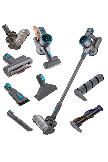 ★ぶーちゃん㊱〜⑤②★ Fakir Innovator X Plus Dikey Süpürge Şarjlı Antrasit Mavi Fiyatı